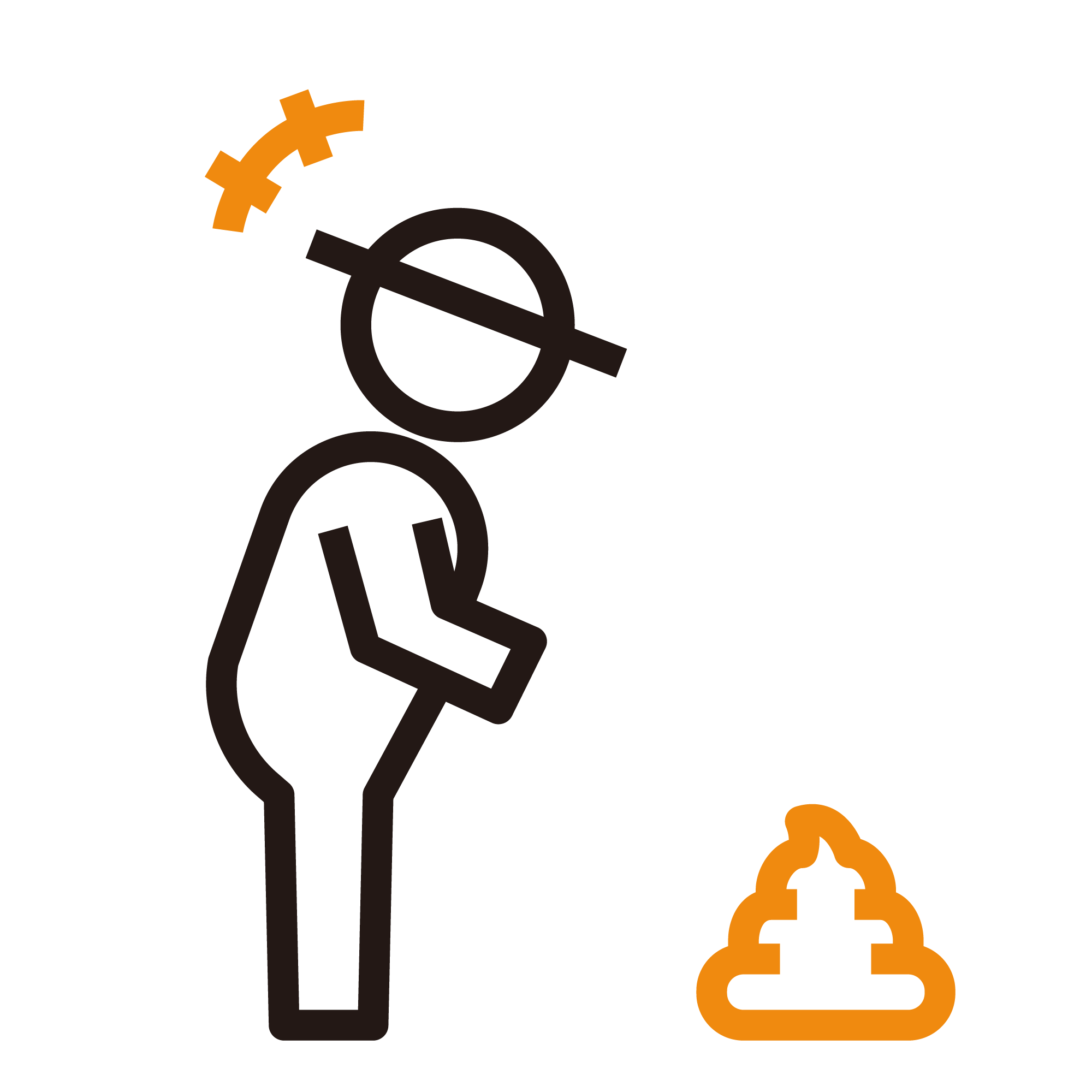 うんちを見て笑う