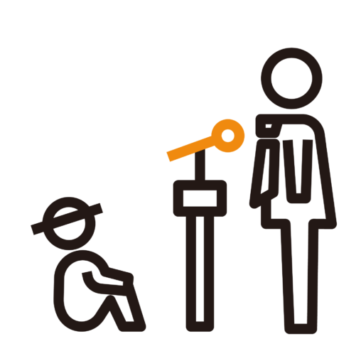 校長先生の話を聞く