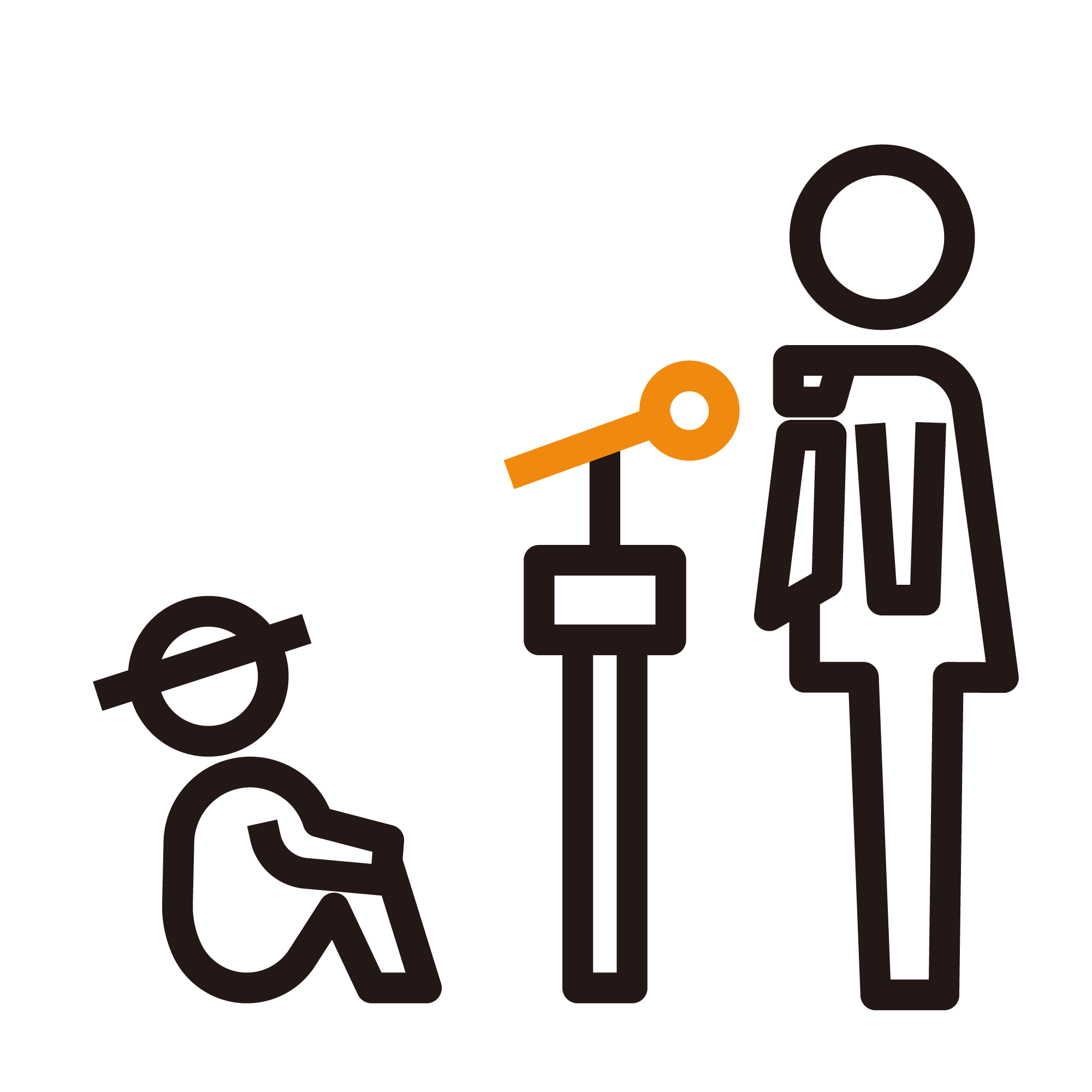 校長先生の話を聞く