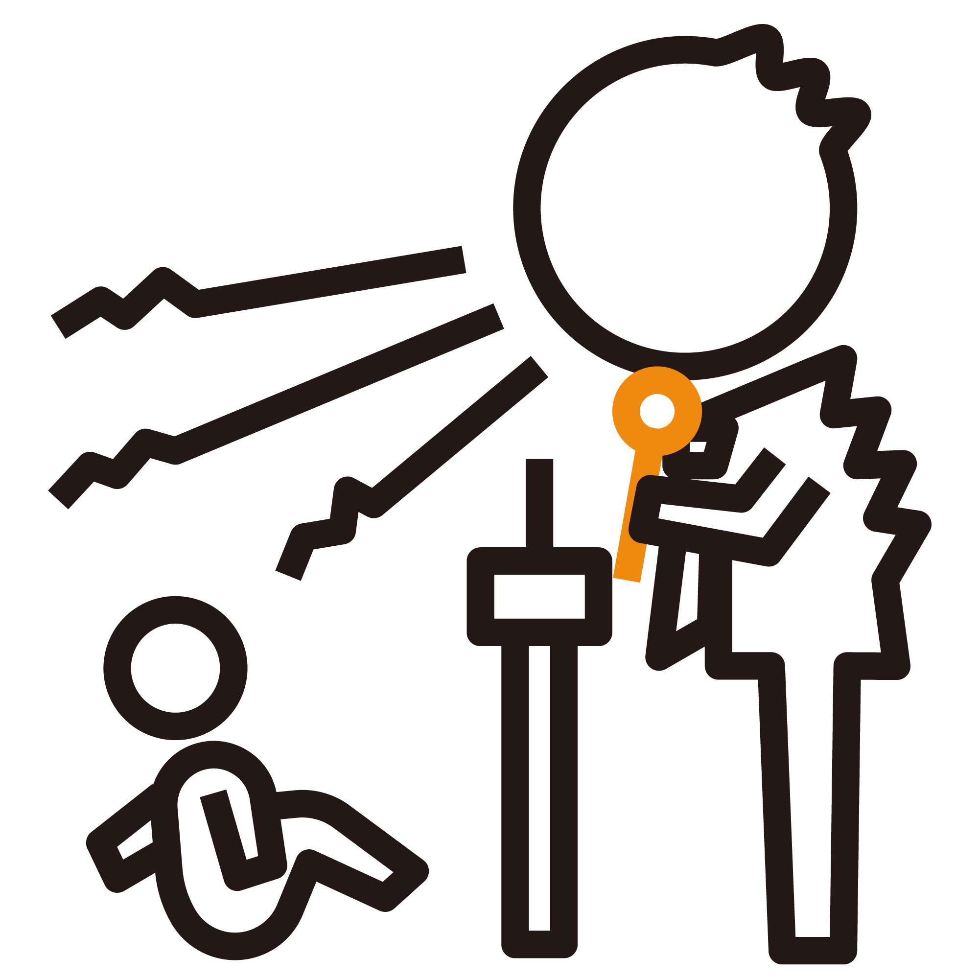 校長先生の話で寝てたら起こされる_帽子なし