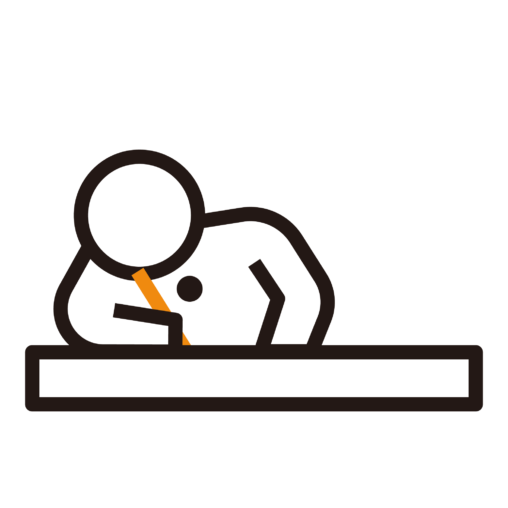 左の席の人の回答をカンニングする