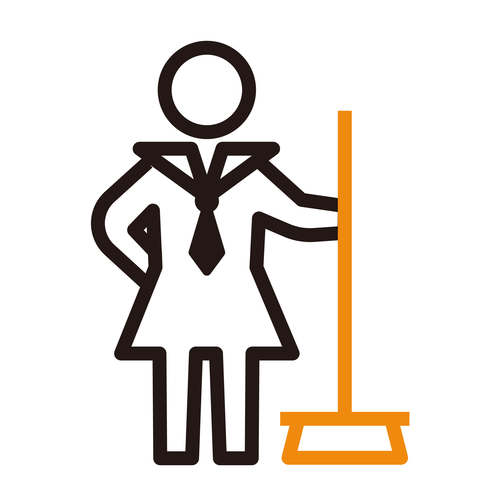 掃除してよと注意する人