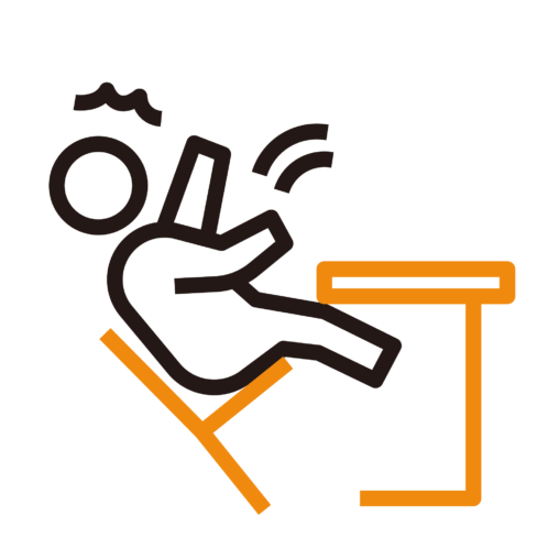 椅子がガタッとなる