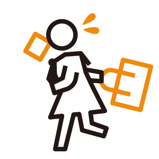 食パンをくわえて走っている女子