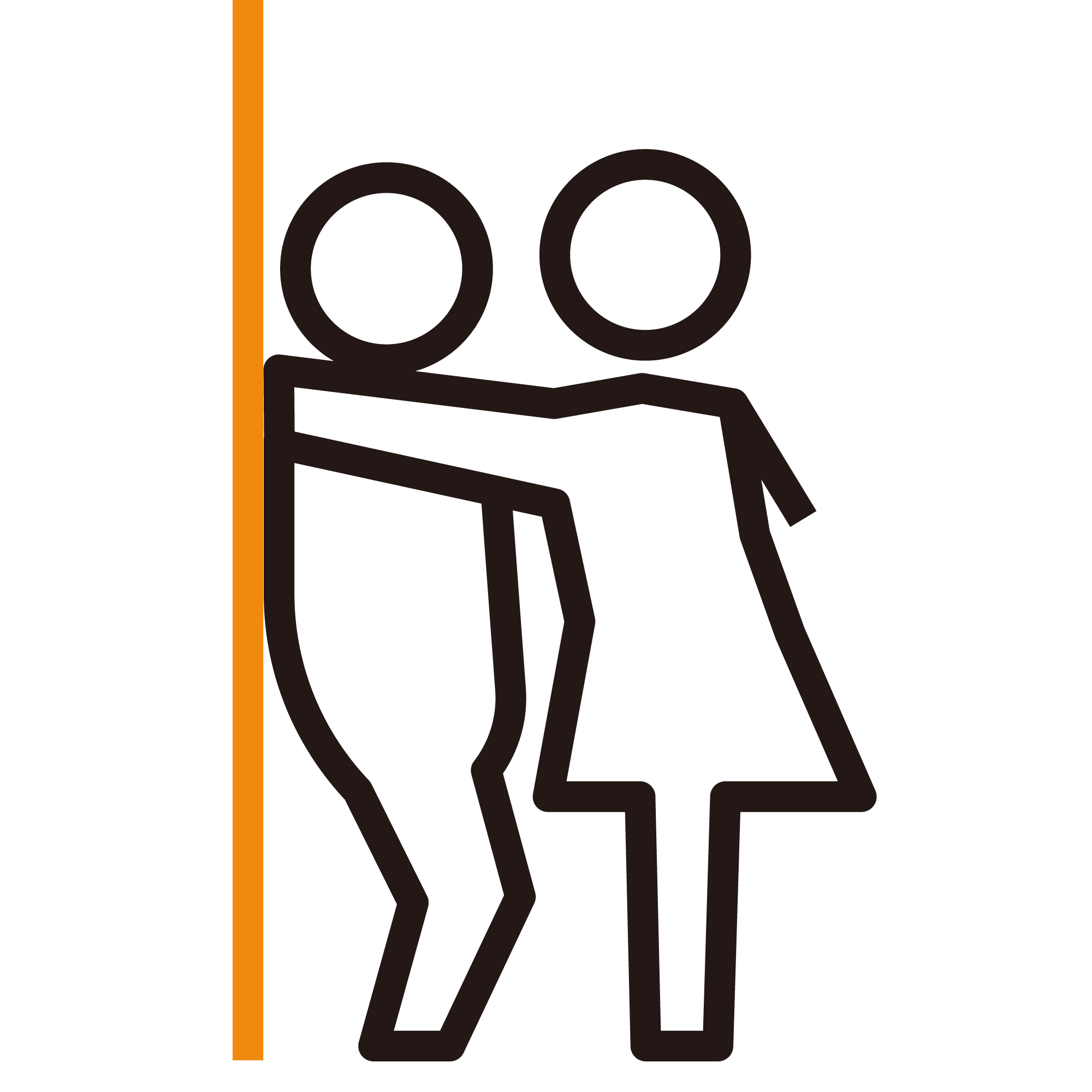 男女逆の壁ドン