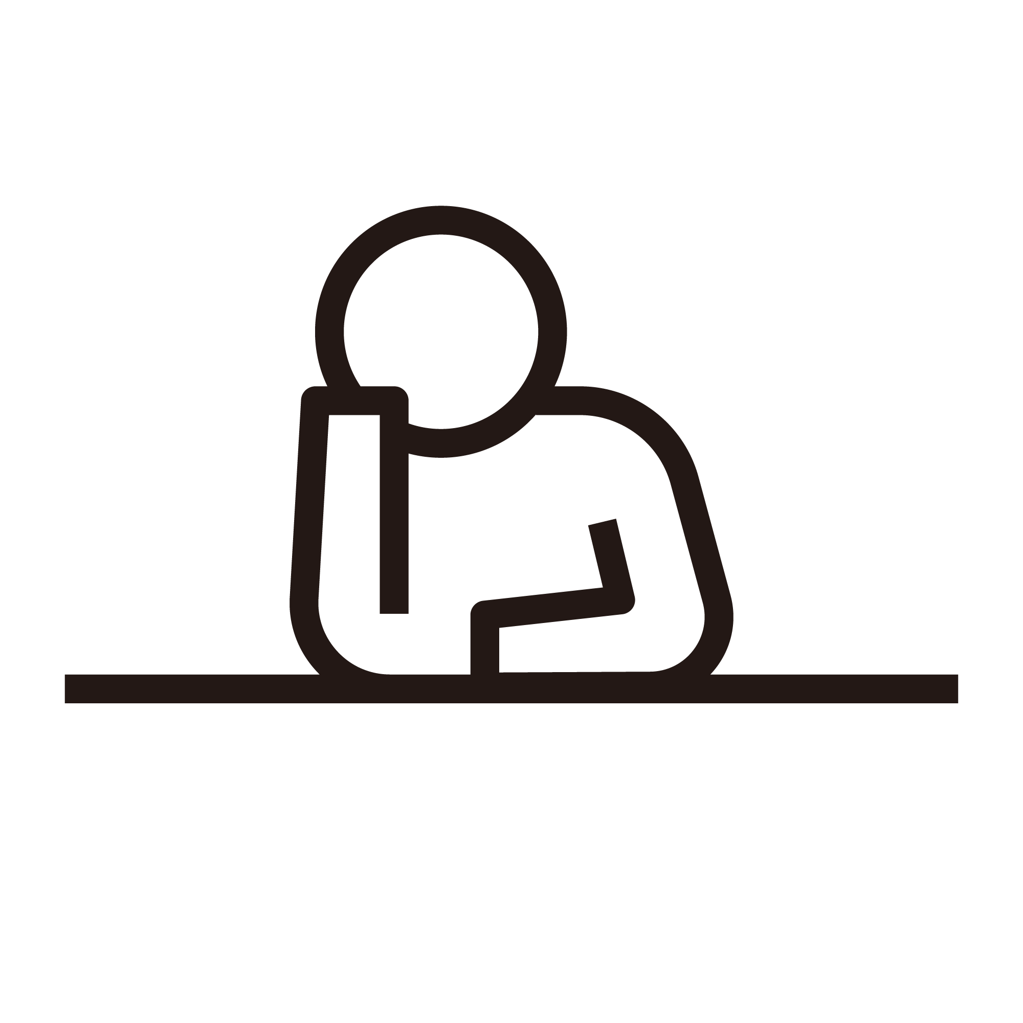 物思いにふける人