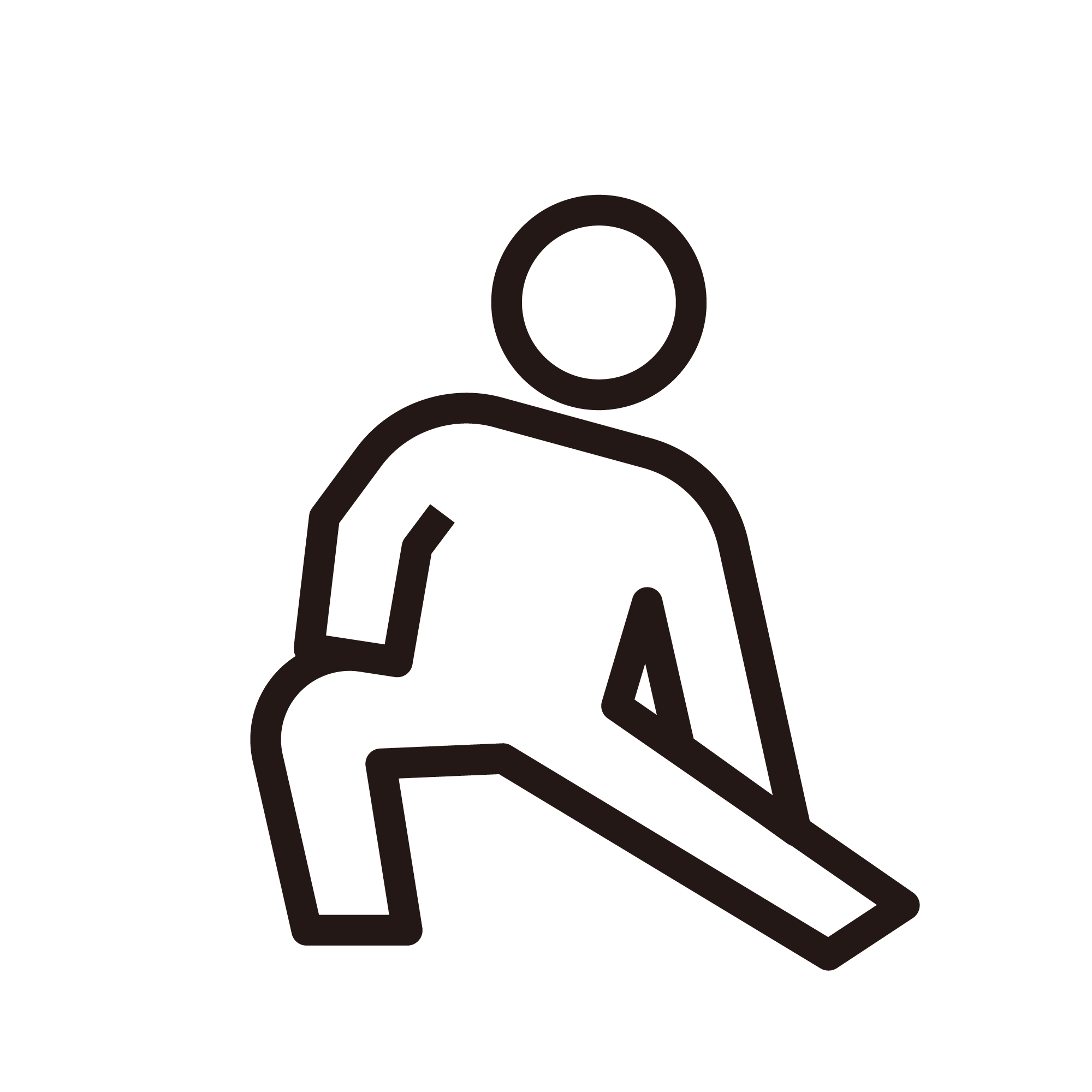 足を伸ばすストレッチ