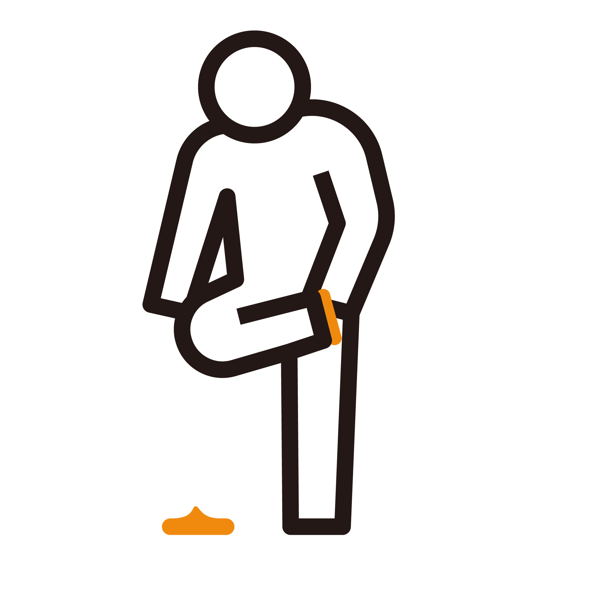 足の裏を見る人