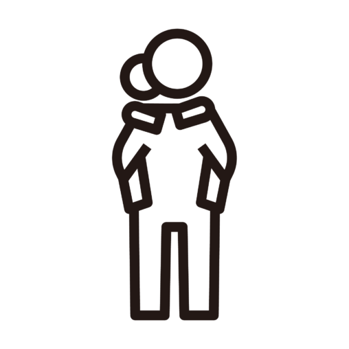 おんぶ（正面）