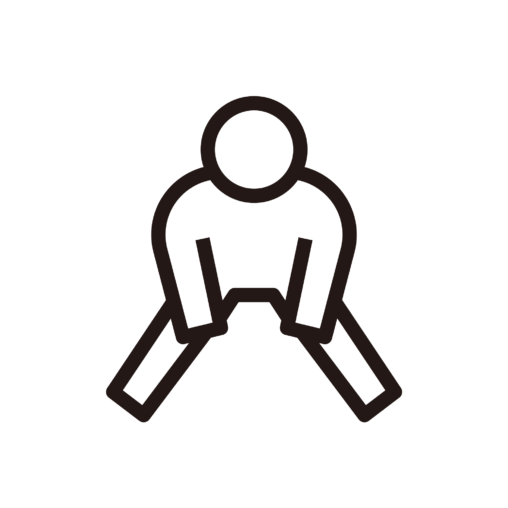 開脚ストレッチ（硬い）