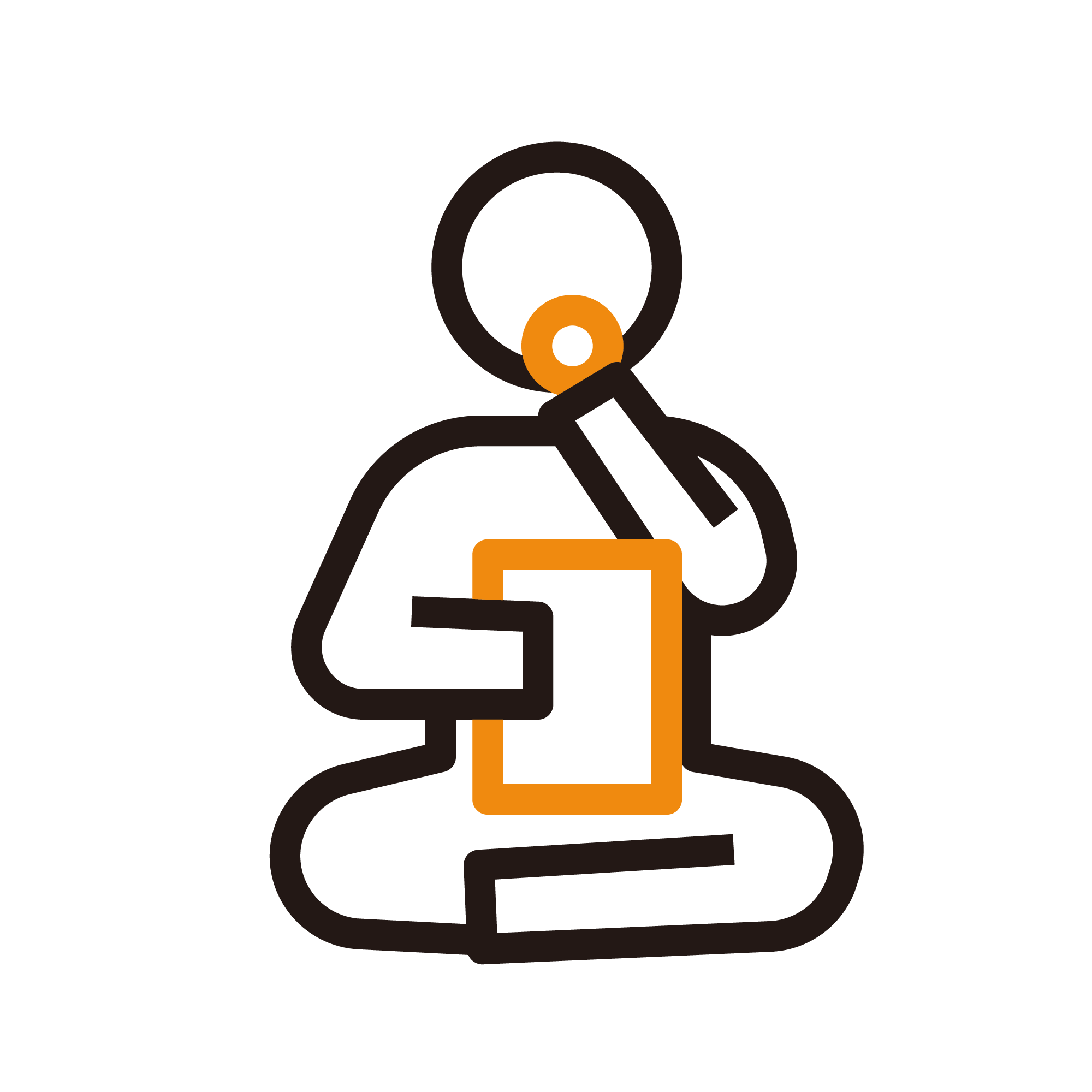 ポテチを食べる