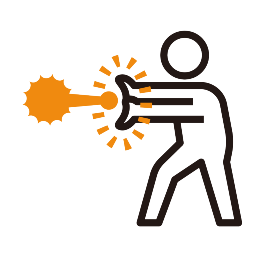 エネルギー波を出す