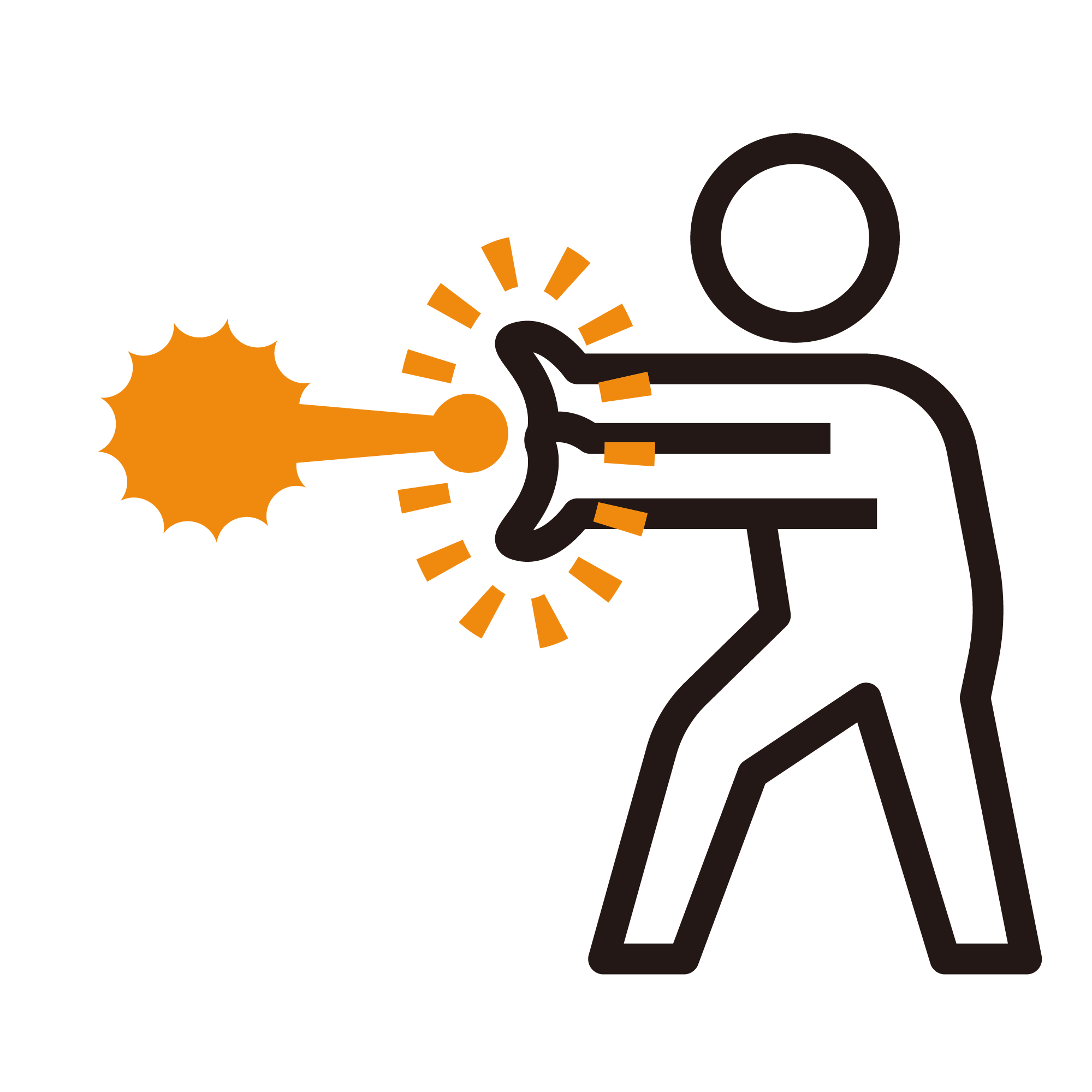 エネルギー波を出す