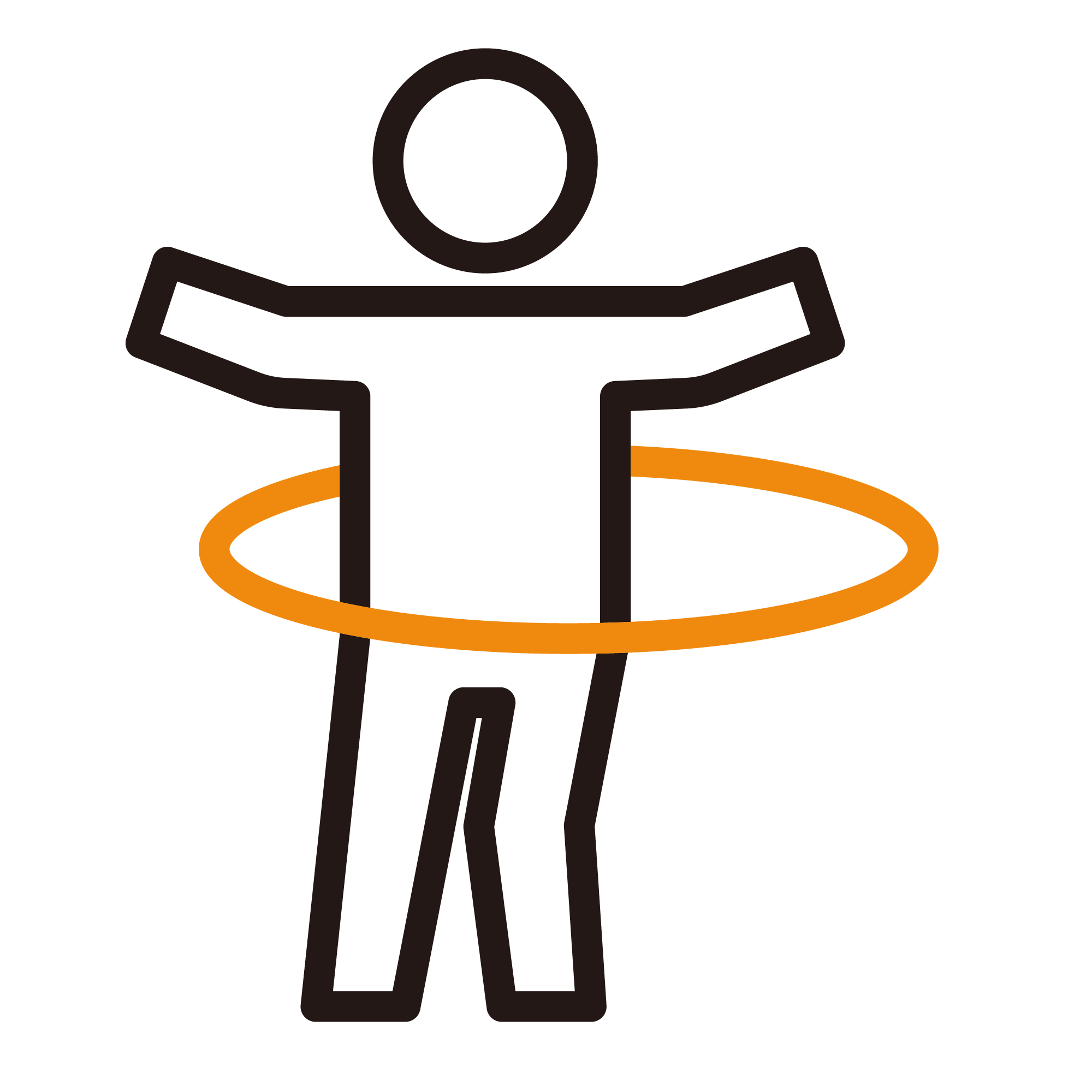 フラフープをする