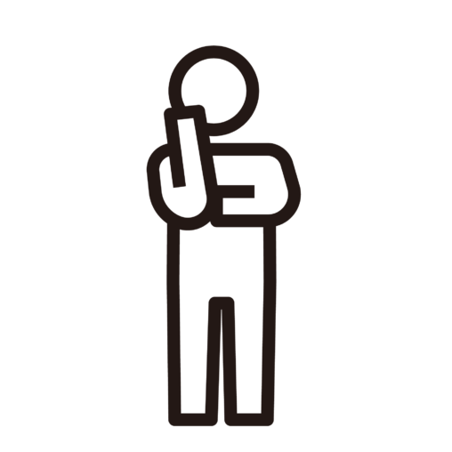 考える人（立つ）