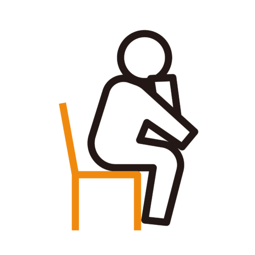 考える人（座る）