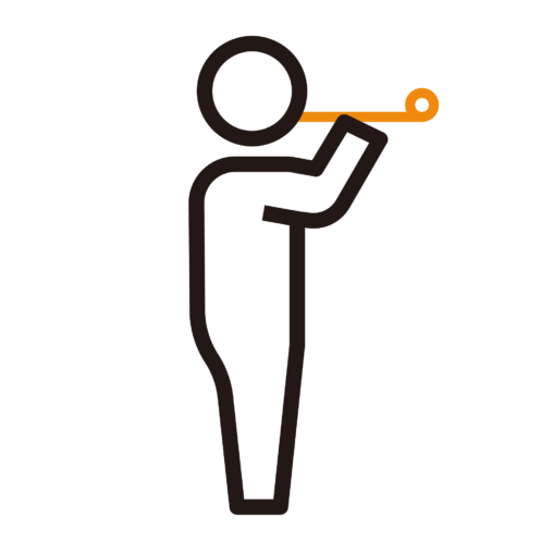 吹き戻しで遊ぶ