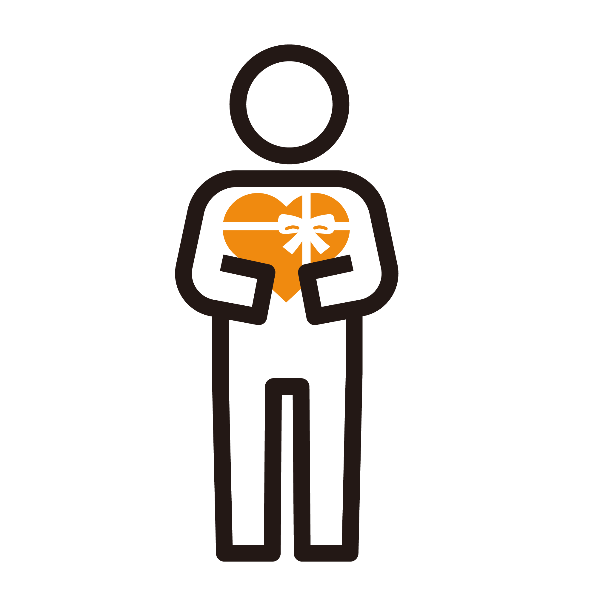 チョコをもらう