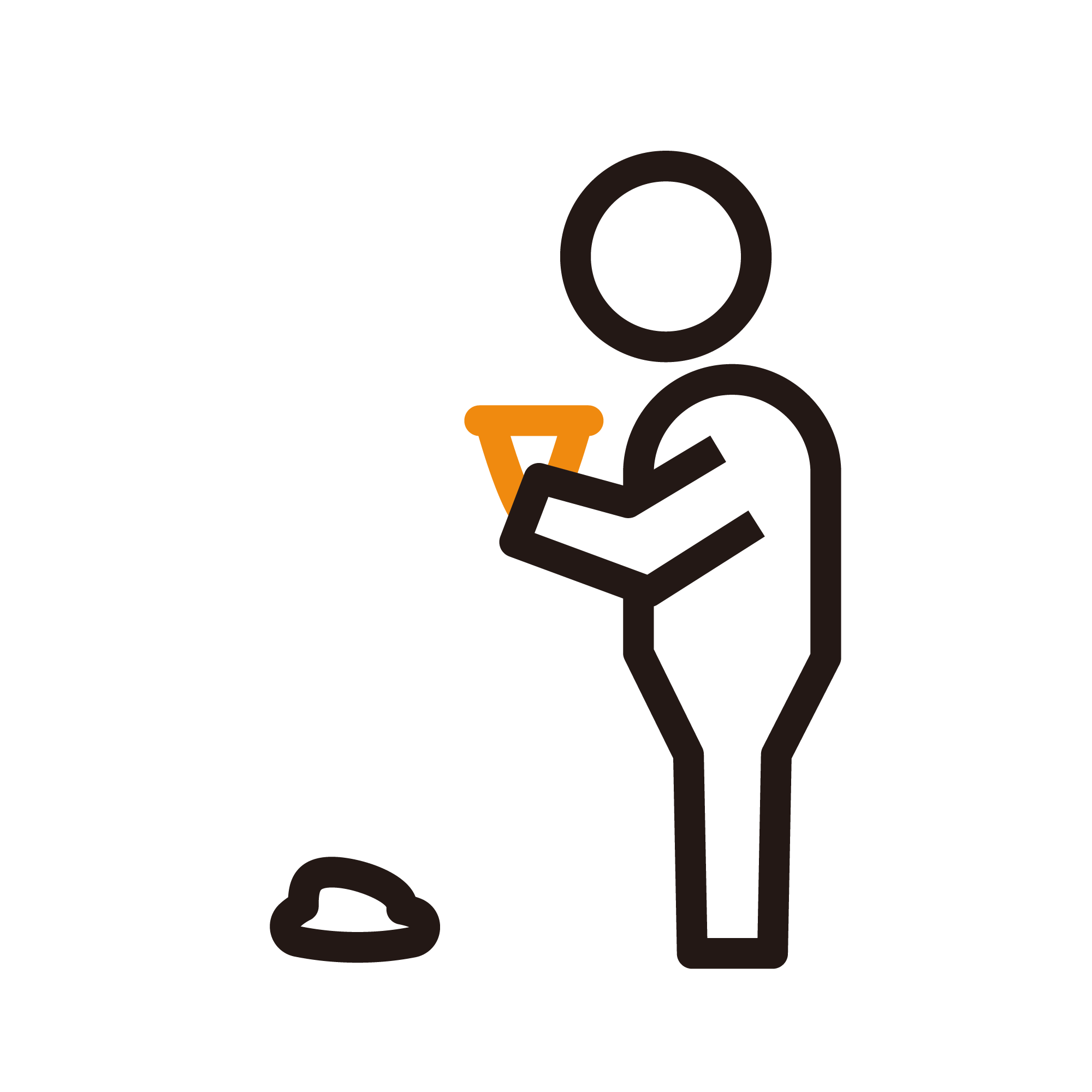 ソフトクリームを落とす