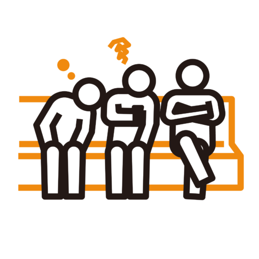 電車で2席分使って寝る人