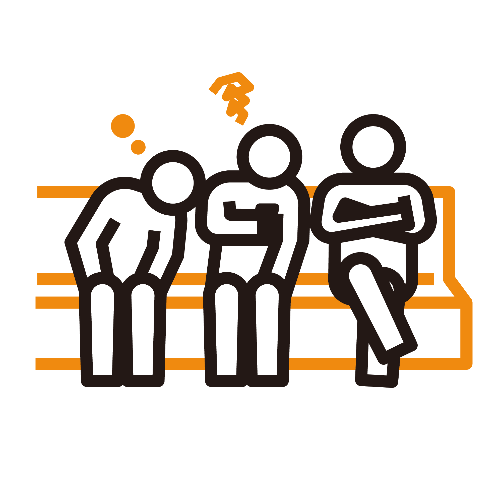 電車で2席分使って寝る人