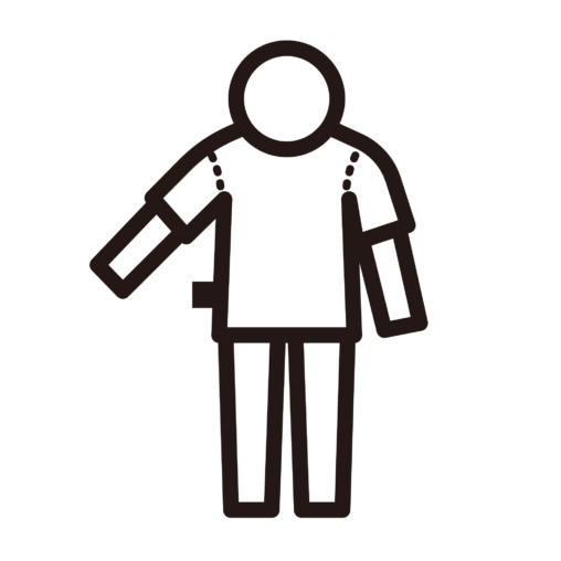 服の表裏を間違えた人