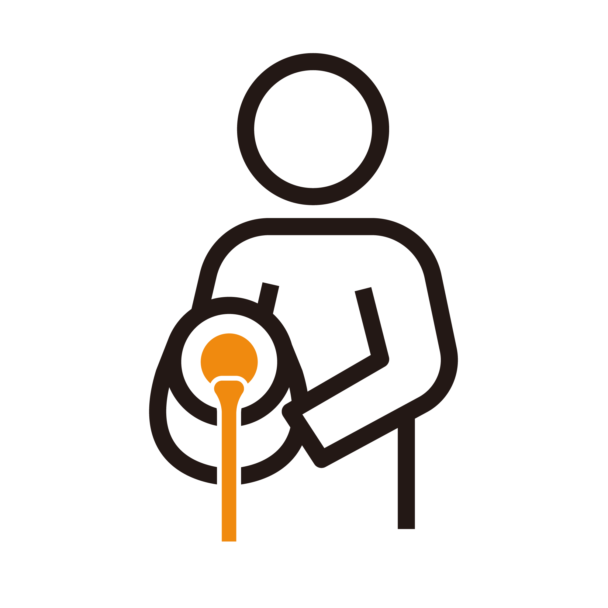 牛乳を注ぐ女の真似