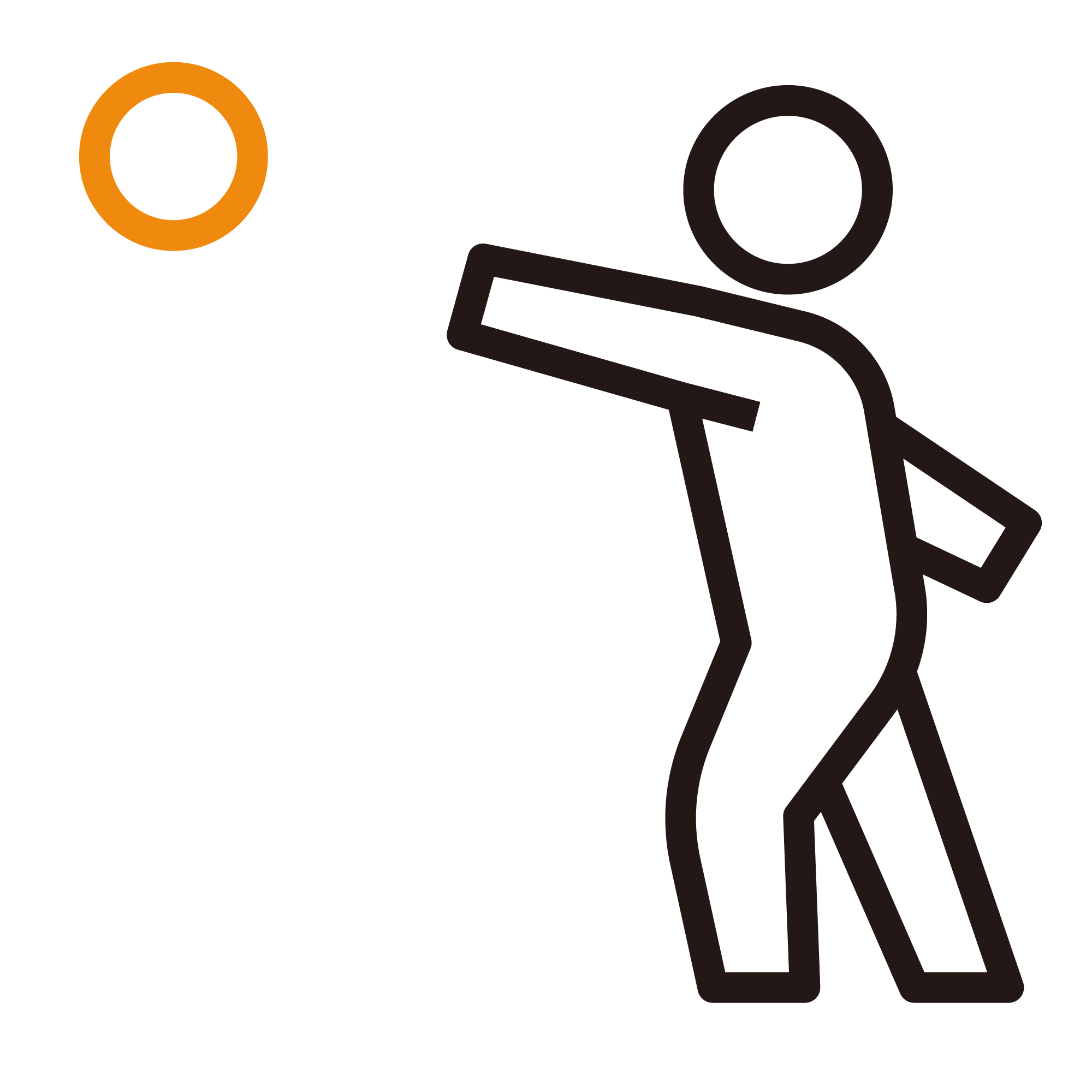 ボールを投げる２