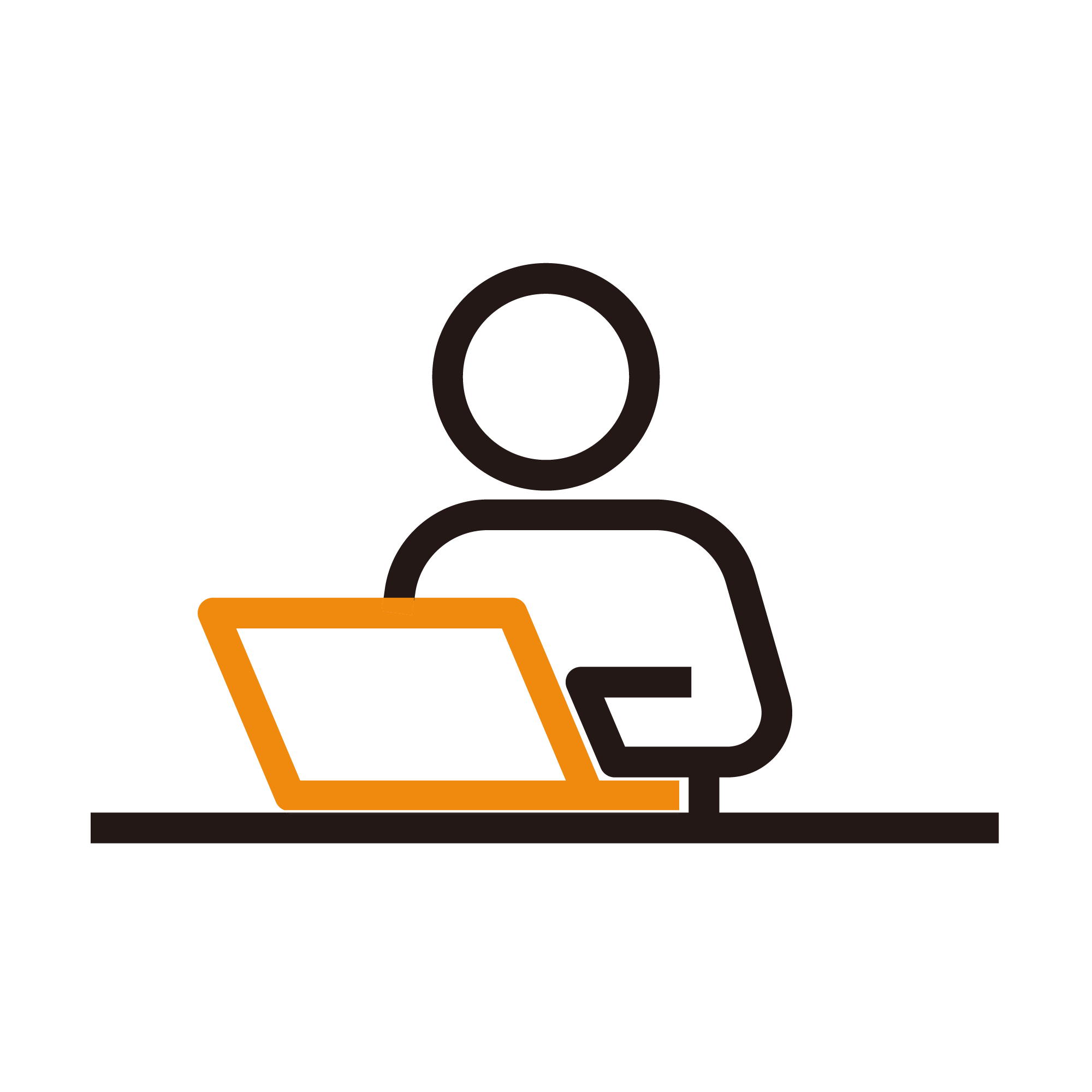 パソコンをする