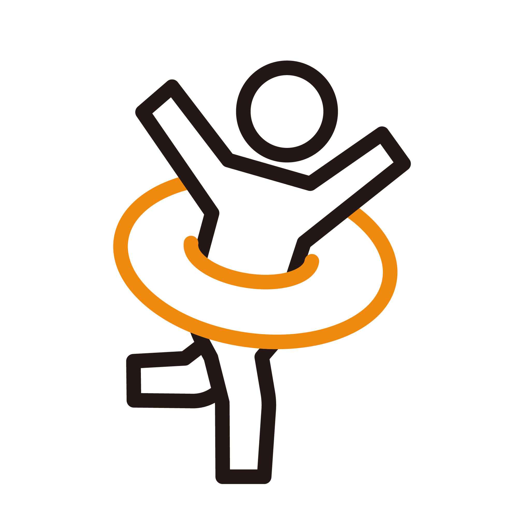 浮き輪に入ってはしゃぐ人