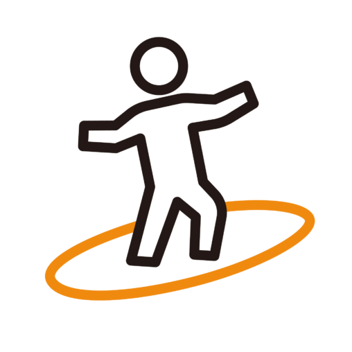 サーフィンを楽しむ人